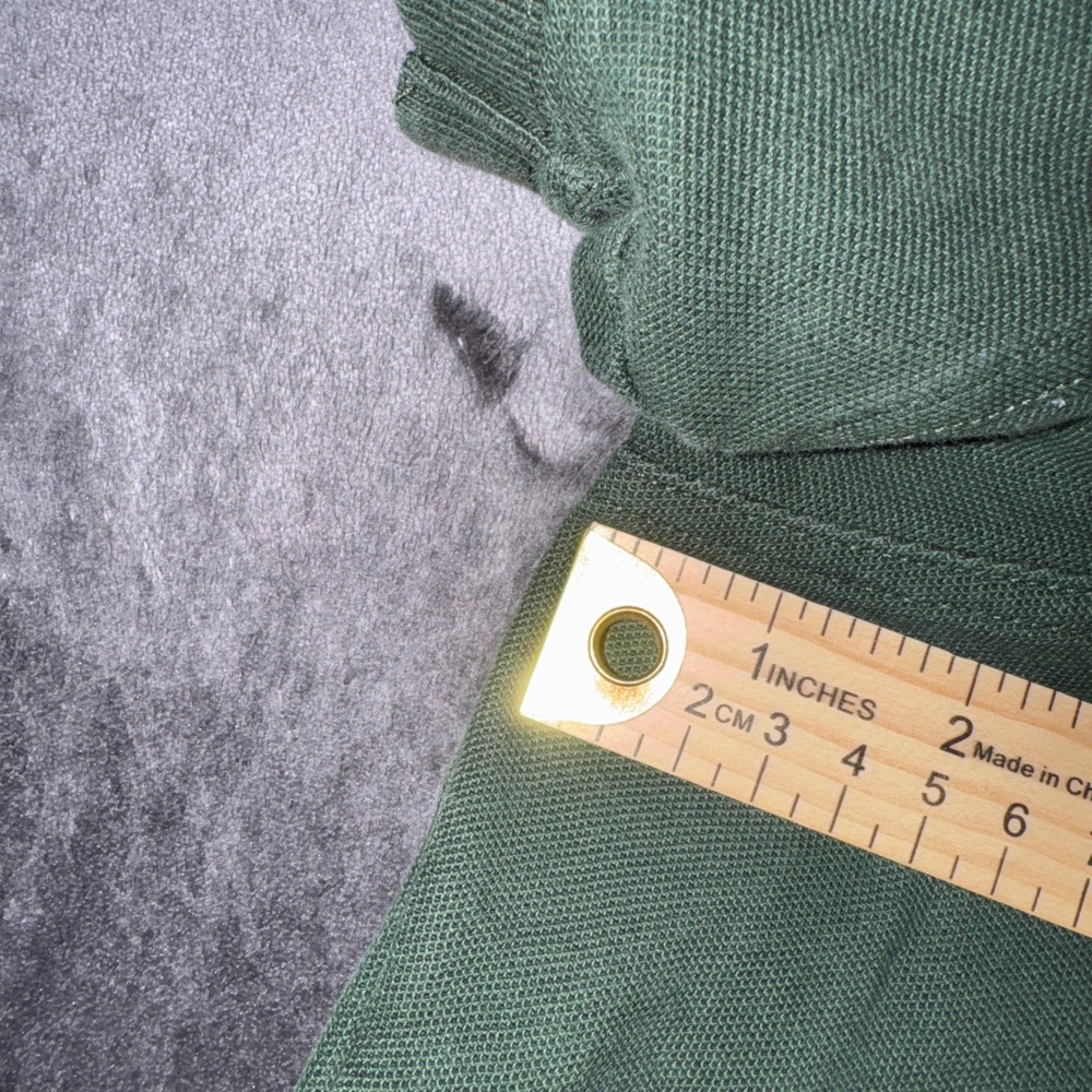 Mens Forest Green 100% Cotton Pique Short Sleeve Polo Shirt 3237-26 Size 3XL - Picture 9 of 12
